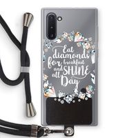 Diamonds: Samsung Galaxy Note 10 Transparant Hoesje met koord