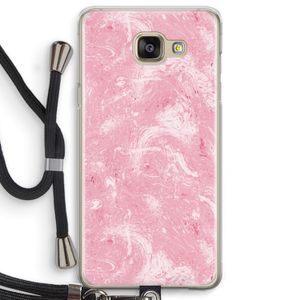 Abstract Painting Pink: Samsung Galaxy A5 (2016) Transparant Hoesje met koord