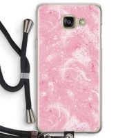 Abstract Painting Pink: Samsung Galaxy A5 (2016) Transparant Hoesje met koord