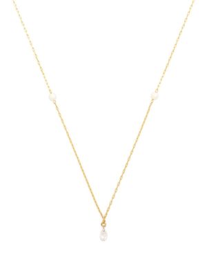 Mizuki collier en or 14ct serti de diamants et de perles Akoya