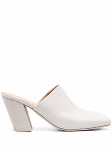 Marsèll mules en cuir à bout carré - Gris