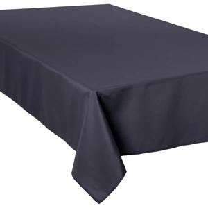 Atmosphera Tafelkleed - 300 x 150 cm - donkergrijs - Eettafel tafellakens - polyester