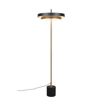 Trio Moderne vloerlampKeaton zwart met goud - 440210180