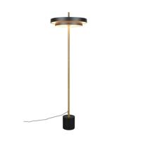 Trio Moderne vloerlampKeaton zwart met goud - 440210180