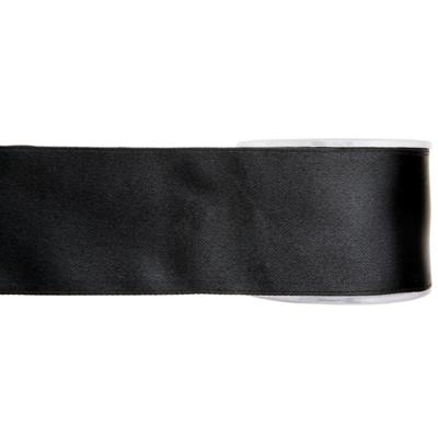 Satijn Sierlinten - zwart - glanzend - breed 25 mm - Lengte 25 meter - cadeau inpakken - versieren Satijn Sierlinten - zwart - glanzend - breed 25 mm - Lengte 25 meter - cadeau inpakken - versieren