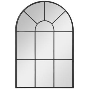 HOMCOM raamspiegel met metalen frame, 91 cm x 2 cm x 60 cm zwart