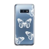 White butterfly: Samsung Galaxy S10e Transparant Hoesje