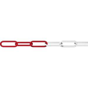 dörner + helmer 138103 Afzetketting Rood, Wit 25 m