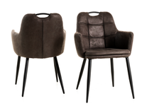 Set van 2 stoelen COMFY antraciet - thumbnail