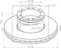 Pe Automotive Remschijven 106.206-00A - thumbnail