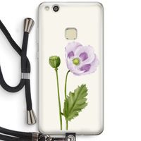 Purple poppy: Huawei Ascend P10 Lite Transparant Hoesje met koord