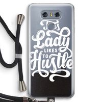 Hustle Lady: LG G6 Transparant Hoesje met koord Hustle Lady: LG G6 Transparant Hoesje met koord