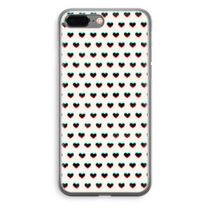 Hartjes: iPhone 8 Plus Transparant Hoesje