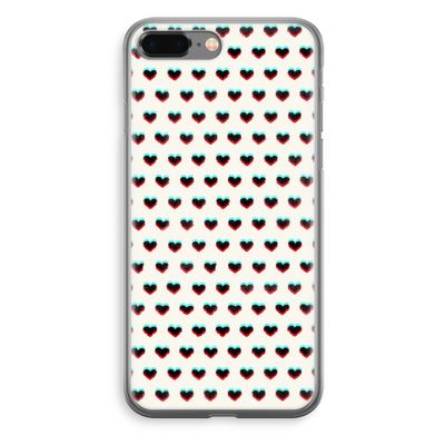 Hartjes: iPhone 8 Plus Transparant Hoesje