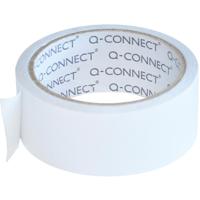 Q-CONNECT vinyl tape, dubbelzijdig, 38 mm x 10 m, 90 micron, transparant