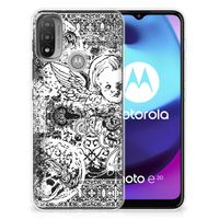 Silicone Back Case Motorola Moto E20 | E40 Skulls Angel