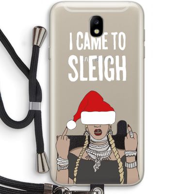 Came To Sleigh: Samsung Galaxy J7 (2017) Transparant Hoesje met koord