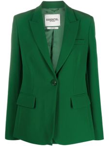 Essentiel Antwerp blazer à simple boutonnage - Vert