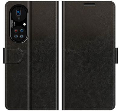 Casecentive Magnetische Leren Wallet case Huawei P50 Pro zwart