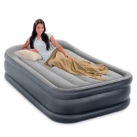 Intex DuraBeam+ Deluxe Pillow Rest Raised Eenpersoons matras Grijs, Licht Grijs - thumbnail