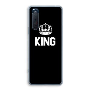 King zwart: Sony Xperia 5 II Transparant Hoesje