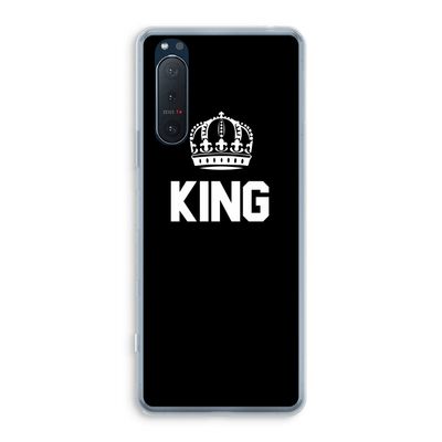 King zwart: Sony Xperia 5 II Transparant Hoesje