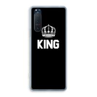 King zwart: Sony Xperia 5 II Transparant Hoesje