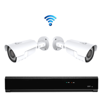 2x Draadloze Professionele 4K Ultra HD IP IR Bewakingscamera Set - POE NVR Recorder - 8 Kanaals - Nachtzicht & 1TB Opslag
