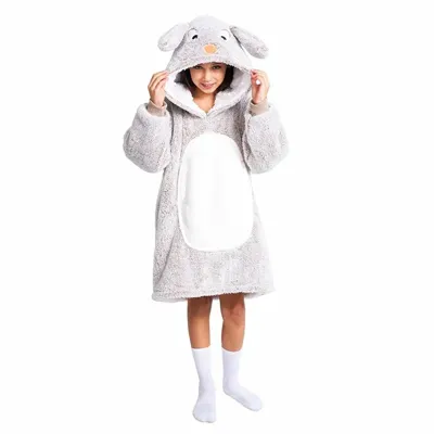 Knuffel hoodie 7-12 jaar konijn