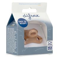 Difrax Fopspeen Natural Newborn Uni Caramel