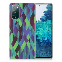 Samsung Galaxy S20 FE | TPU Hoesje | Abstract Green Blue