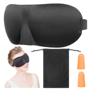 Slaapmasker 3D ergonomisch- Oogmasker - Slaapbril - Blinddoek - 100% verduisterend - Nachtmasker met bijgeleverde Oordopjes