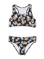 Moschino Kids bikini à logo imprimé - Noir