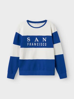 Name it winter sweater jongens - blauw - NkmPfungi