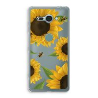 Sunflower and bees: Sony Xperia XZ2 Compact Transparant Hoesje