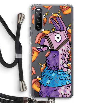 Loot Burger: Sony Sony Xperia 10 III Transparant Hoesje met koord