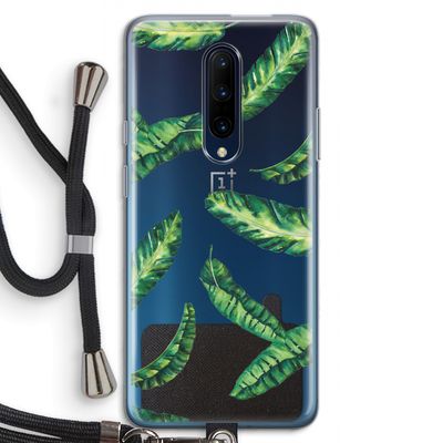 Lange bladeren: OnePlus 7 Pro Transparant Hoesje met koord