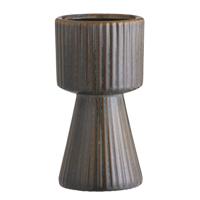 Leen Bakker - Vaas Ribe - - 29xØ15 Cm - Keramiek - Bruin