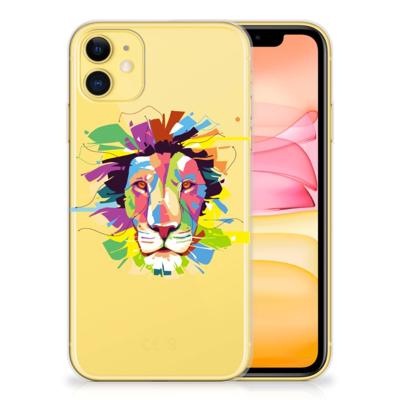 Apple iPhone 11 Telefoonhoesje met Naam Lion Color Apple iPhone 11 Telefoonhoesje met Naam Lion Color