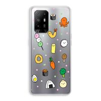 Happy bento friends: Oppo A94 5G Transparant Hoesje