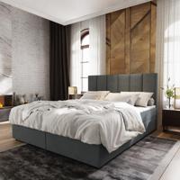 ACTIE Opberg Boxspring 160 x 200 Velvet Antraciet - Monza