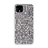 Moroccan Print: Pixel 4 Transparant Hoesje
