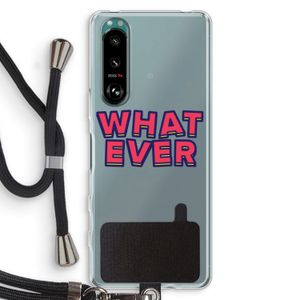 Whatever: Sony Xperia 5 III Transparant Hoesje met koord