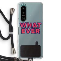 Whatever: Sony Xperia 5 III Transparant Hoesje met koord