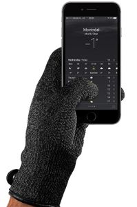 Mujjo Single-Layered Touchscreen gloves small zwart - MUJJO-GLKN-011-S