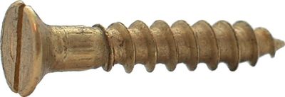 Houtschroef messing pk 5 x70