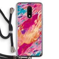 Pastel Echoes: OnePlus 7 Transparant Hoesje met koord