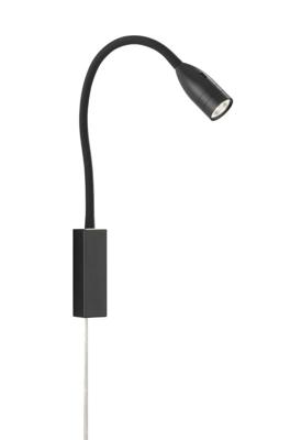 Fischer & Honsel Led leeslampjeSten zwart - 30170