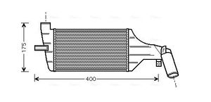 Intercooler, inlaatluchtkoeler OLA4325