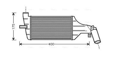 Intercooler, inlaatluchtkoeler OLA4325